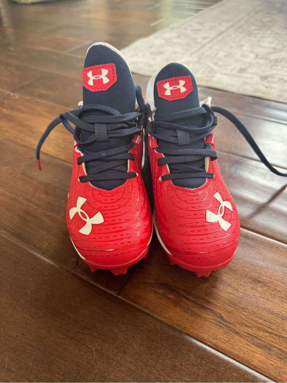 Under Armour Youth New Unisex Baseball Cleats 3Y USA Stars Stripes